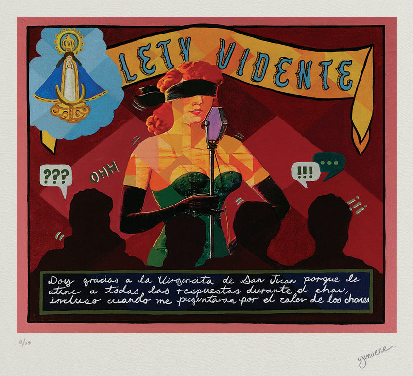Lety the Psychic. Signed Print. Limited edition.